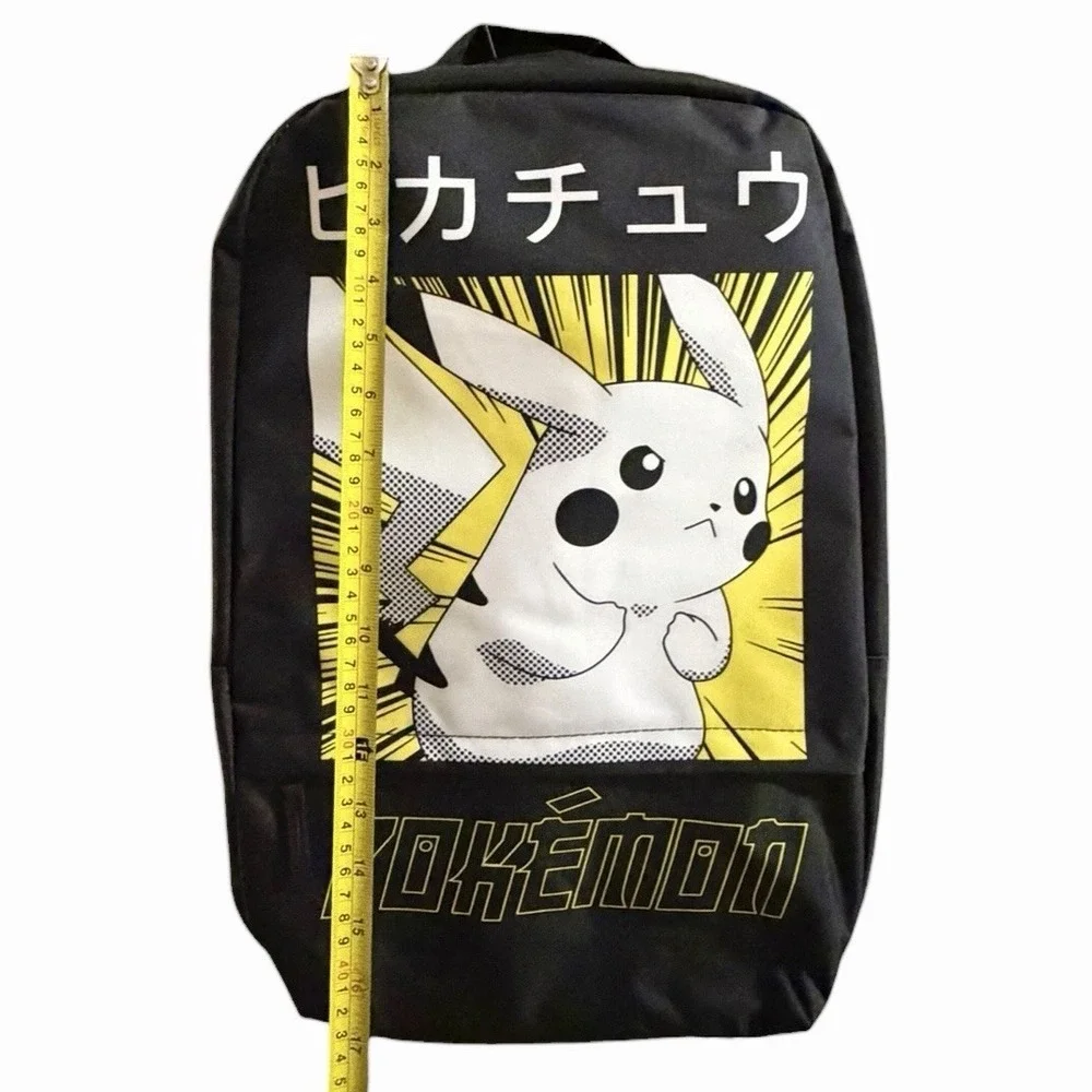 Pokemon Pikachu Kanji Black Backpack Bioworld 2022 Tech Sleeve 11